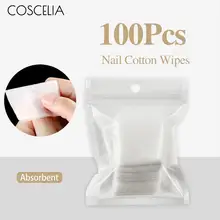 100 шт. салфетки безворсовые салфетки для лак для ногтей, маникюра удалитель колодки Бумага ногтей Cutton колодки маникюрный гель для педикюра И...(China)