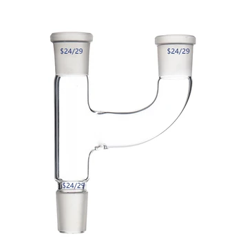 24/29,Glass Claisen Adapter,Three-Way Multiple Tube,Two Necks Paralle,Lab Glassware
24/29,Glass Claisen Adapter,Three-Way Multiple Tube,Two Necks Paralle,Lab Glassware