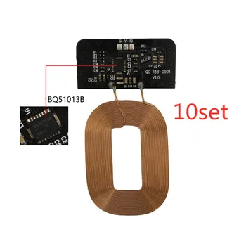 10set High quality TI chip wireless charging receiver module PCB circuit board coil mobile phone built-in modified DIY program
10set High quality TI chip wireless charging receiver module PCB circuit board coil mobile phone built-in modified DIY program