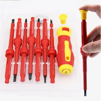 New Insulated Screwdriver Set Electrical Screwdriver Set Multi-function Phillips Slotted Electrical Household Hand Tool
New Insulated Screwdriver Set Electrical Screwdriver Set Multi-function Phillips Slotted Electrical Household Hand Tool
