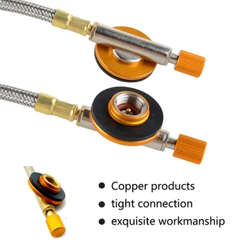 Portable Hose Connector Burner Hiking Camping Regulator Picnic Gas Stove Adapter Furnace Outdoor Switch Tool Flexible
Portable Hose Connector Burner Hiking Camping Regulator Picnic Gas Stove Adapter Furnace Outdoor Switch Tool Flexible