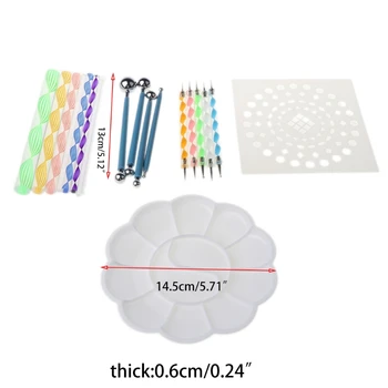20pcs/set Mandala Dotting Pen Tools Set for Nail Art Painting Craft Stencil Tray T3LB
20pcs/set Mandala Dotting Pen Tools Set for Nail Art Painting Craft Stencil Tray T3LB