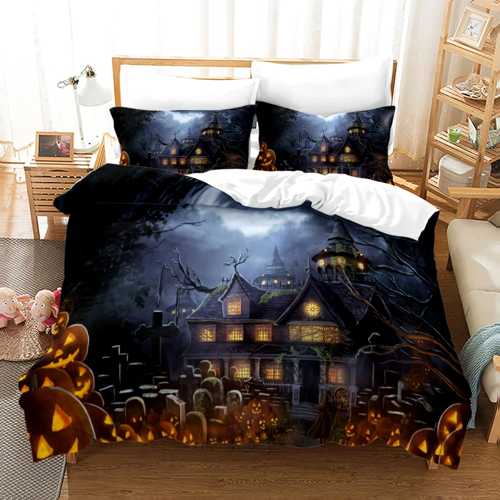 The Old Castle Pattern Luminous Pumpkin Lantern Printing 3D Bedding Sets Comforter Cover with Pillowcase 2/3 Pcs 11Size
The Old Castle Pattern Luminous Pumpkin Lantern Printing 3D Bedding Sets Comforter Cover with Pillowcase 2/3 Pcs 11Size