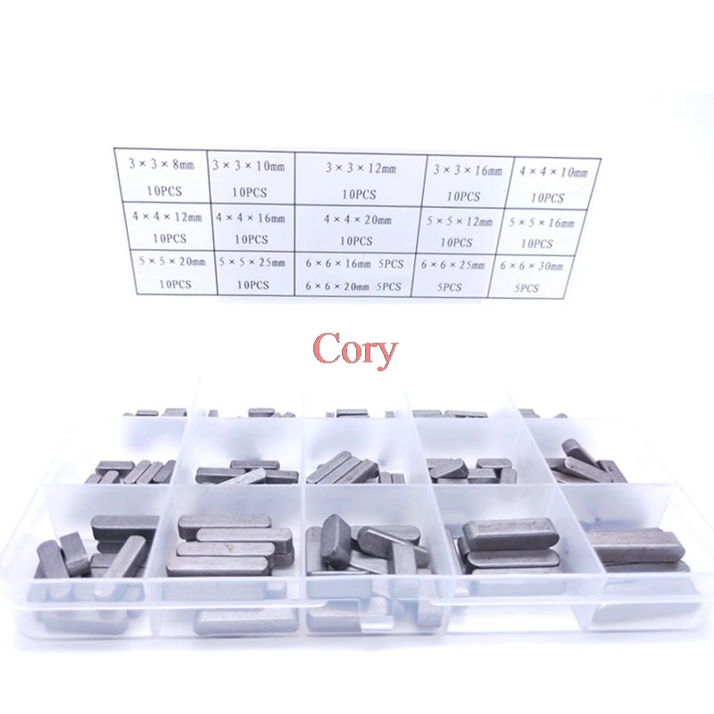 1 Set Split Pin/E Type Circlip/Slotted Spring Pins/The flat key pin Round Ended Feather Key Drive Shaft Parallel Keys Kit
1 Set Split Pin/E Type Circlip/Slotted Spring Pins/The flat key pin Round Ended Feather Key Drive Shaft Parallel Keys Kit