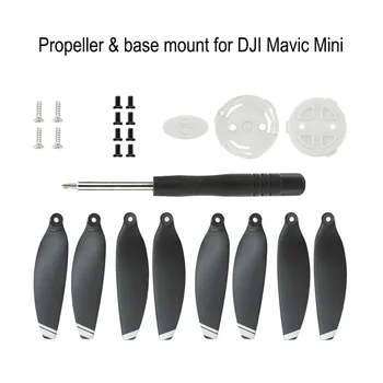 Mavic Mini Propellers and Propeller Quick Release Base Motor Mount for DJI Mavic Mini 4726F Low Noise Props Blades Accessories 
Mavic Mini Propellers and Propeller Quick Release Base Motor Mount for DJI Mavic Mini 4726F Low Noise Props Blades Accessories