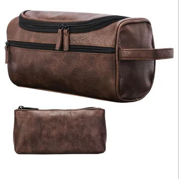 Korean PU Leather Portable Cosmetic Bag Multifunctional Storage Bag Waterproof Hook Bath Bag 
Korean PU Leather Portable Cosmetic Bag Multifunctional Storage Bag Waterproof Hook Bath Bag
