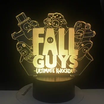 FAll Guys Ultimat Knockout Game Gift for Kids Child Bedroom Decoration Lighting Table 3d Lamp Remote Popular Night Lamp
FAll Guys Ultimat Knockout Game Gift for Kids Child Bedroom Decoration Lighting Table 3d Lamp Remote Popular Night Lamp