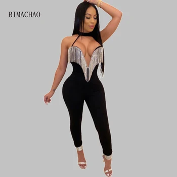 BIMACHAO 2019 Halter Backless Sexy Deep V-Neck Nightclub Crystal Gorgeous Jumpsuit For Women
BIMACHAO 2019 Halter Backless Sexy Deep V-Neck Nightclub Crystal Gorgeous Jumpsuit For Women