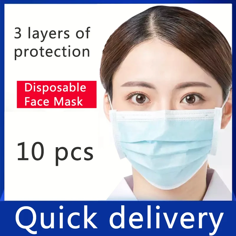 10pcs/pack face mask Disposable respirator dust-proof soft non-woven flu proof haze proof respiratory safety mask mascarilla
10pcs/pack face mask Disposable respirator dust-proof soft non-woven flu proof haze proof respiratory safety mask mascarilla