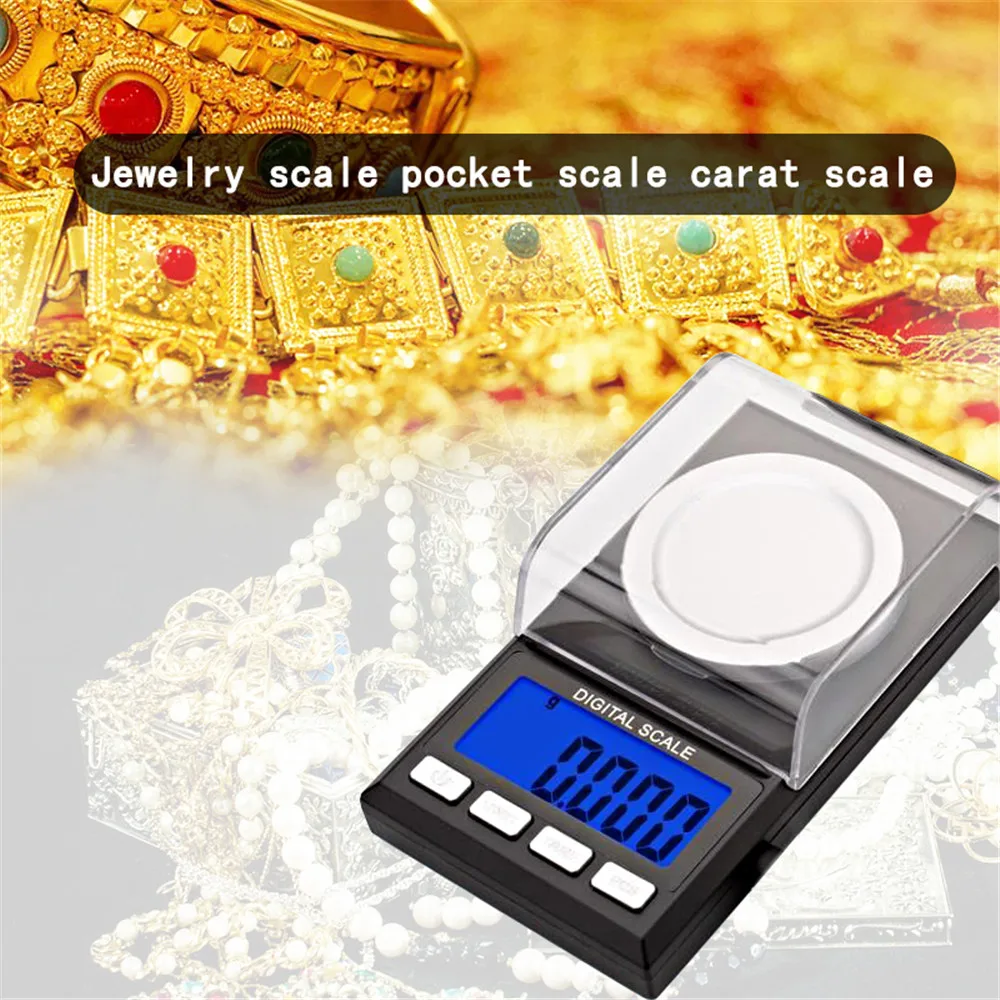 Фото 20g 50g 100g 0.001g Digital Counting Scale Precision Portable Electronic Jewelry Scales Gold Germ Medicinal Balance | Инструменты