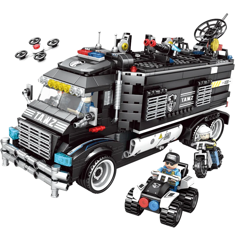 Black Hawk SWAT Explosion-proof armored vehicle Military Building Blocks Bricks Model toys Sembo 102477
Black Hawk SWAT Explosion-proof armored vehicle Military Building Blocks Bricks Model toys Sembo 102477