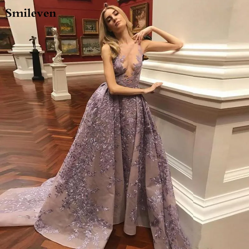Smileven Lace Mermaid Evening Dress 2019 Formal Prom Gown Detachable Train Evening Party Dresses Custom Made
Smileven Lace Mermaid Evening Dress 2019 Formal Prom Gown Detachable Train Evening Party Dresses Custom Made