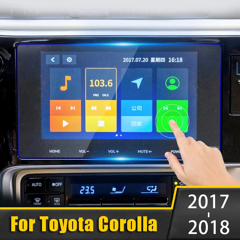 Закаленное стекло для Toyota Corolla 2017 2018 защита экрана навигации автомобиля пленка ЖК