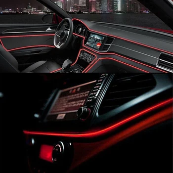 Red 1m Cold Light Strip Accessory Parts Replacement Car Interior Ambient Bar Neon
Red 1m Cold Light Strip Accessory Parts Replacement Car Interior Ambient Bar Neon