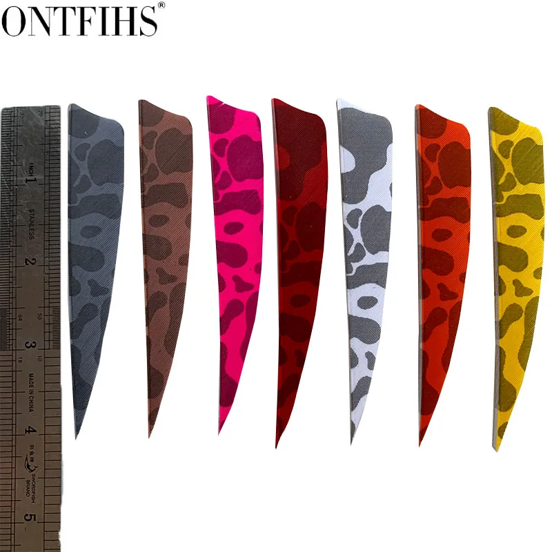 24 Pcs ONTFIHS New 4 Inch Arrow Feather Fetching Shield Cut Archery Fetches Camouflage Pattern Real Plumage Hunting Shooting
24 Pcs ONTFIHS New 4 Inch Arrow Feather Fetching Shield Cut Archery Fetches Camouflage Pattern Real Plumage Hunting Shooting