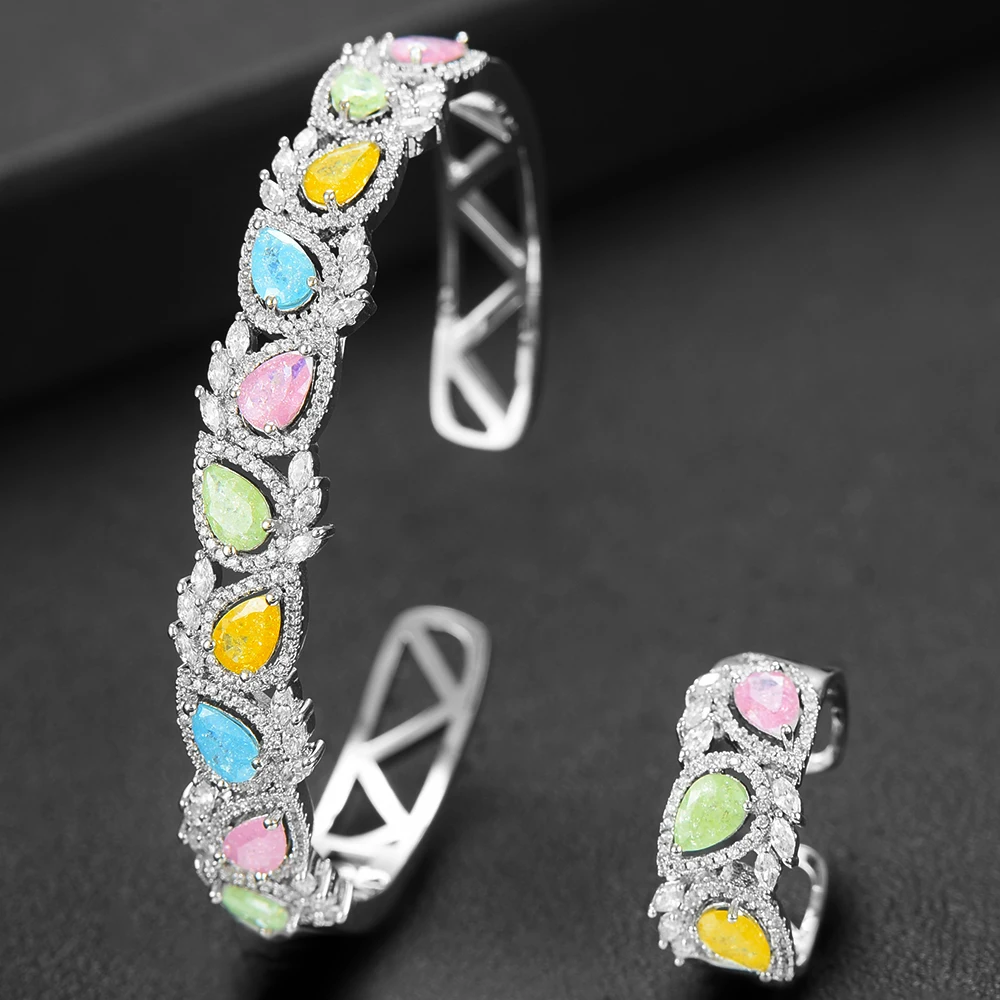 LARRAURI Exquisite ladies Mix Match stackable Bangle Ring Set 2PCS For Women Bridal Wedding Full Micro Cubic Zirconia Jewelry
LARRAURI Exquisite ladies Mix Match stackable Bangle Ring Set 2PCS For Women Bridal Wedding Full Micro Cubic Zirconia Jewelry