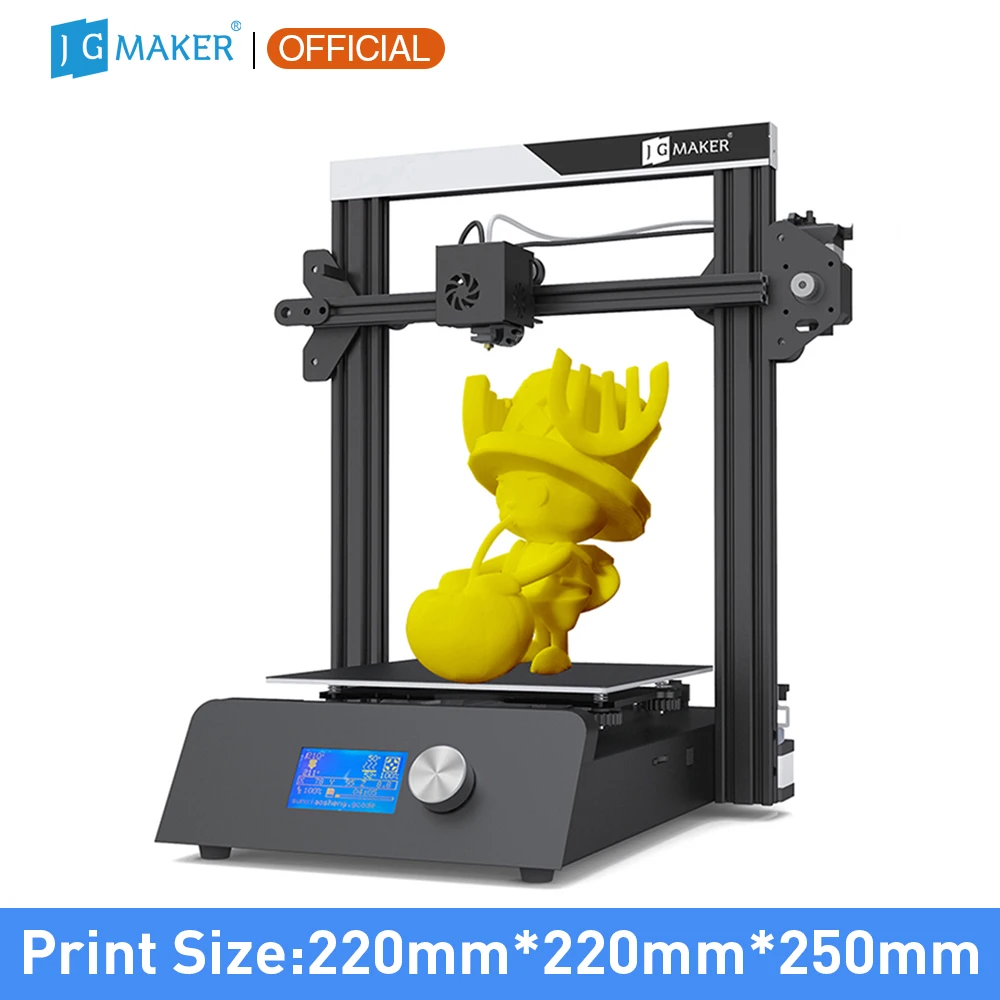 3D принтер JGMAKER Magic наборы сделай сам большой размер печати 220x220x250 мм алюминиевая
