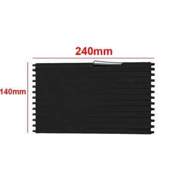 ABS plastic + PC Console Roller blind 140*240mm Direct installation Smooth and delicate surface Car Storage
ABS plastic + PC Console Roller blind 140*240mm Direct installation Smooth and delicate surface Car Storage