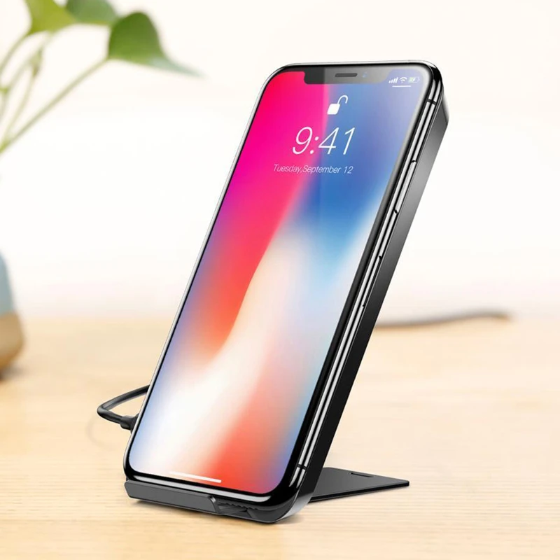 Baseus 10W Qi Wireless Charger For iPhone X XS Max XR Samsung S9 S8 Note 9 Fast Qi Wireless Safe Charging Desktop Charging Stand
Baseus 10W Qi Wireless Charger For iPhone X XS Max XR Samsung S9 S8 Note 9 Fast Qi Wireless Safe Charging Desktop Charging Stand
