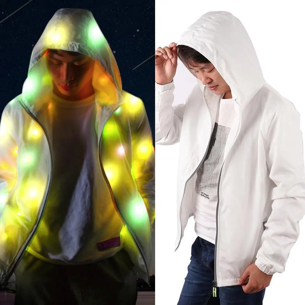 led hoodie rave