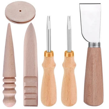 LMDZ 7 in 1 Adjustable Leather Groover Tool with 1/2/4/6 Prong Lacing Stitching Chisel Set for Leathercraft Work Accessories
LMDZ 7 in 1 Adjustable Leather Groover Tool with 1/2/4/6 Prong Lacing Stitching Chisel Set for Leathercraft Work Accessories