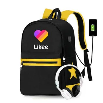 Russia Likee App "LIKEE 1 (Like Video)" Backpack USB Charging Bags Men Anti-theft Heart Cat School Bags for Teenage Girls
Russia Likee App "LIKEE 1 (Like Video)" Backpack USB Charging Bags Men Anti-theft Heart Cat School Bags for Teenage Girls