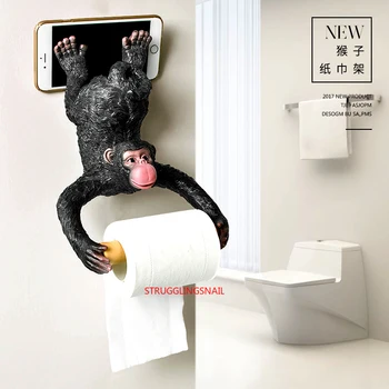 European Style Bathroom Monkey Tissue Holder Roll Holder Toilet Paper Holder Resin Waterproof Paper Holder Bathroom Accessories
European Style Bathroom Monkey Tissue Holder Roll Holder Toilet Paper Holder Resin Waterproof Paper Holder Bathroom Accessories