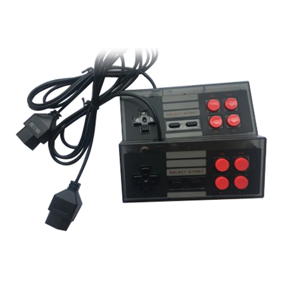 Wired 8-bit console style 9Pin Plug Cable game Controller GamePad for N-E-S game console transparent black
Wired 8-bit console style 9Pin Plug Cable game Controller GamePad for N-E-S game console transparent black