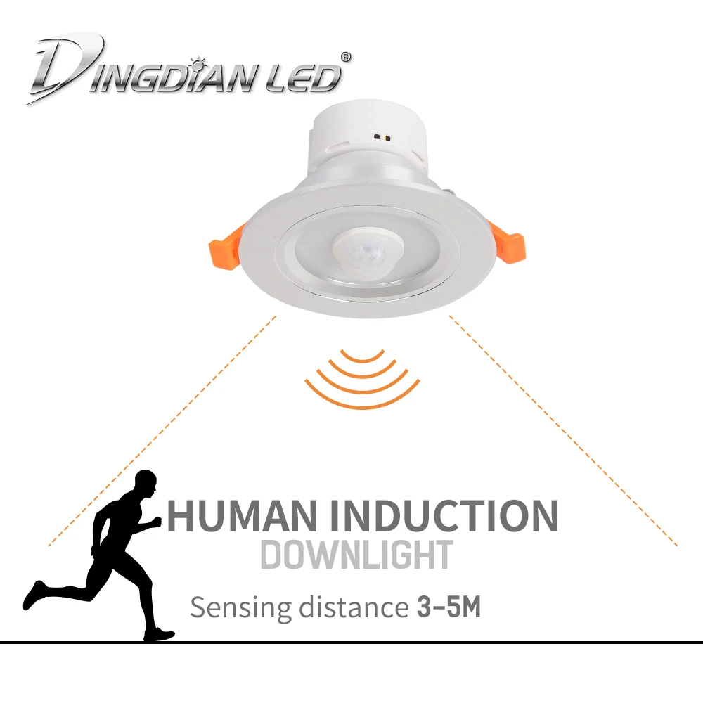 LED Downlight Human Induction AC220V 3W 2.5Inch Sensor Light 3000K/6000K Round Recessed Ceiling Light Downlight Spotlight Indoor
LED Downlight Human Induction AC220V 3W 2.5Inch Sensor Light 3000K/6000K Round Recessed Ceiling Light Downlight Spotlight Indoor