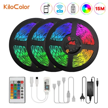 Led Strip Light SMD 5050 WiFi Controller + 24-Key IR Controller Not Waterproof 15M Mobile APP Control
Led Strip Light SMD 5050 WiFi Controller + 24-Key IR Controller Not Waterproof 15M Mobile APP Control