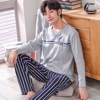 Pajamas Man Autumn Cartoon Leisure Time Loose Pure Cotton Long Sleeve Trousers Winter Teenagers Routine Home Furnishing Serve
Pajamas Man Autumn Cartoon Leisure Time Loose Pure Cotton Long Sleeve Trousers Winter Teenagers Routine Home Furnishing Serve