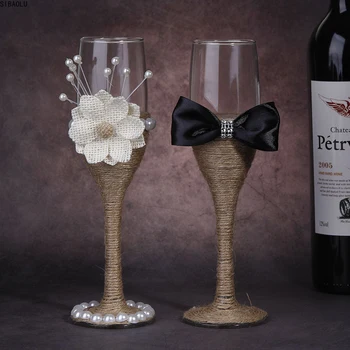 2Pcs Set Fashion Toasting Wedding Glasses Crystal Champagne Flutes For Bride And Groom Drinking Wine Glass For Lovers Gifts 
2Pcs Set Fashion Toasting Wedding Glasses Crystal Champagne Flutes For Bride And Groom Drinking Wine Glass For Lovers Gifts