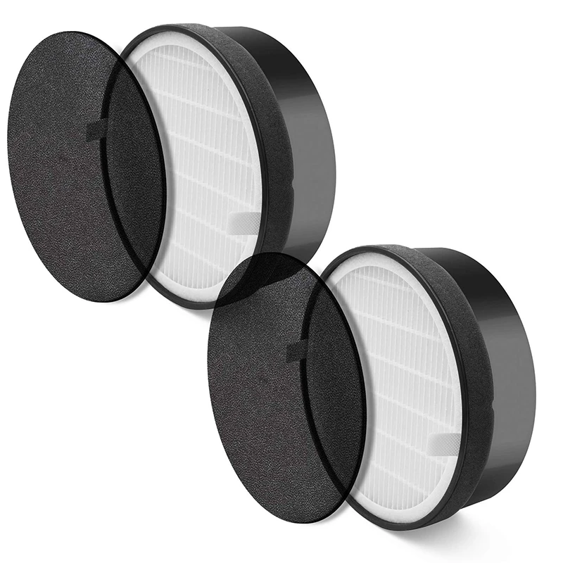 Air Purifier LV-H132 Replacement, True HEPA and Activated Carbon Filters Set, LV-H132-RF, 2 Pack, Black
Air Purifier LV-H132 Replacement, True HEPA and Activated Carbon Filters Set, LV-H132-RF, 2 Pack, Black