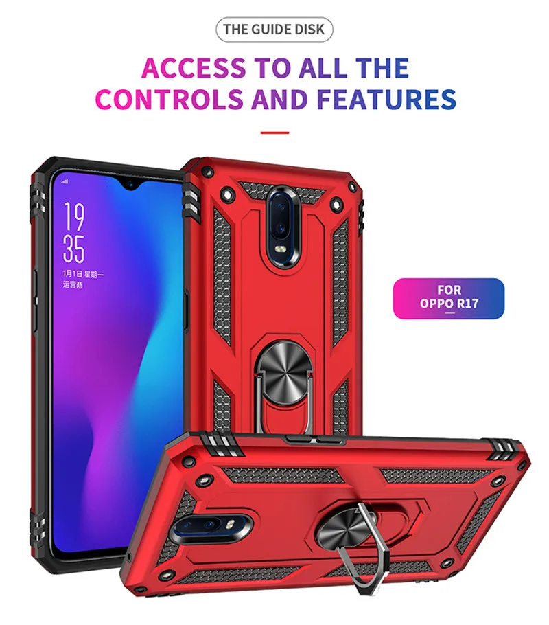 For OPPO R17 Case Armor Rugged Military Car Holder Ring Cover For OPPO R17 Oppor17 Coque Funda Capa
For OPPO R17 Case Armor Rugged Military Car Holder Ring Cover For OPPO R17 Oppor17 Coque Funda Capa