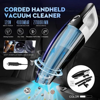 120W Cordless Wireless / Wire Car Vacuum cleaner Vacuuming Automobile Auto Portable Handheld Vacuum Cleaner Wet Dry Mini
120W Cordless Wireless / Wire Car Vacuum cleaner Vacuuming Automobile Auto Portable Handheld Vacuum Cleaner Wet Dry Mini