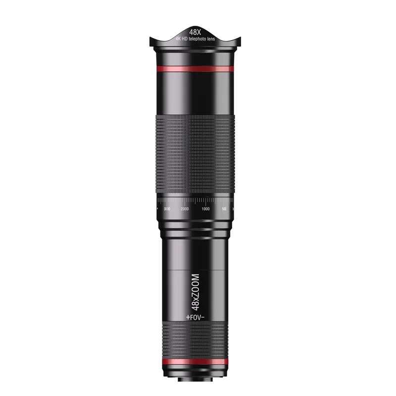 Mobile telescope 48 times dual zoom lens concert remote shooting device external camera hd portable easy to install
Mobile telescope 48 times dual zoom lens concert remote shooting device external camera hd portable easy to install