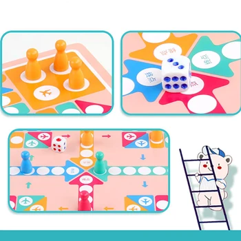 One Set Flight Chess Snake Chess Playmat Entertainment Chess Rug Board Game Parent-child Game Party Game
One Set Flight Chess Snake Chess Playmat Entertainment Chess Rug Board Game Parent-child Game Party Game