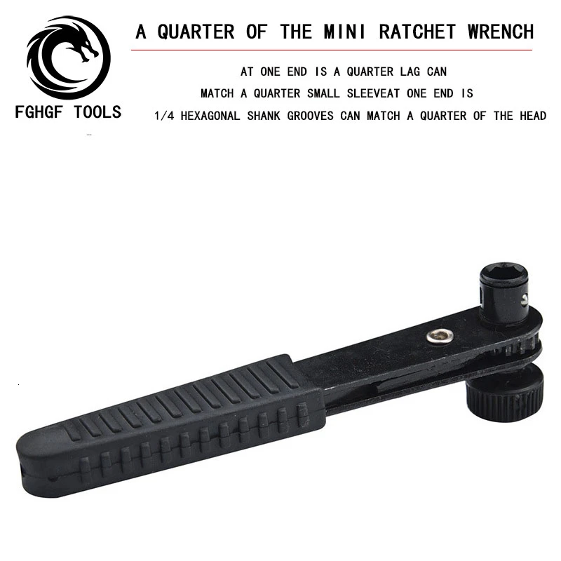 FGHGF Mini- Simple And Easy Fast Ratchet Wrench 1/4 The Wind Group Head Screw Driver Rod 6.35 Sleeve
FGHGF Mini- Simple And Easy Fast Ratchet Wrench 1/4 The Wind Group Head Screw Driver Rod 6.35 Sleeve
