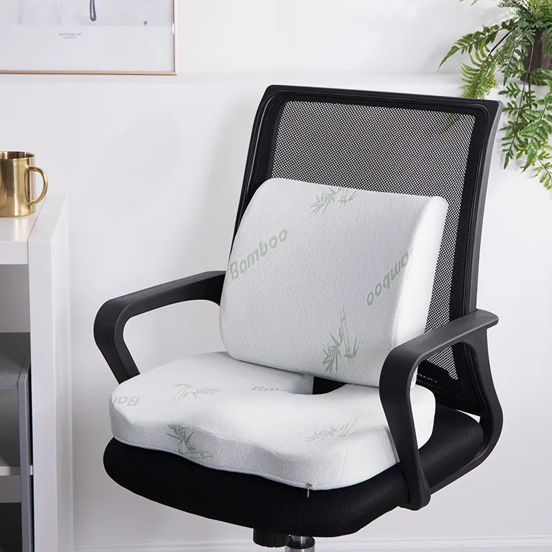 2 In 1 Bamboo Fiber Memory Foam Seat Cushion Back Cushion Slow Rebound Waist Support Set for Home Office Health Care Chair Pad
2 In 1 Bamboo Fiber Memory Foam Seat Cushion Back Cushion Slow Rebound Waist Support Set for Home Office Health Care Chair Pad