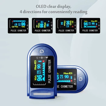 Black/Blue Color OLED Oximeter Monitor Machine Portable Finger Pulse Oximeter Blood Oxygen Heart Rate Saturation Meter
Black/Blue Color OLED Oximeter Monitor Machine Portable Finger Pulse Oximeter Blood Oxygen Heart Rate Saturation Meter