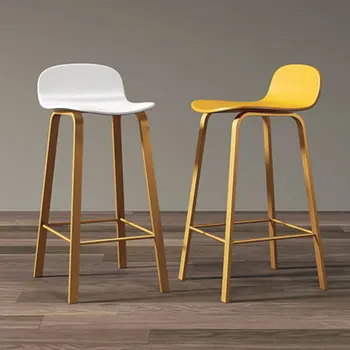 Nordic Bar Chair Front Desk Restaurant with High Stools Leisure Backrest Two Sitting High a Variety of Colors
Nordic Bar Chair Front Desk Restaurant with High Stools Leisure Backrest Two Sitting High a Variety of Colors