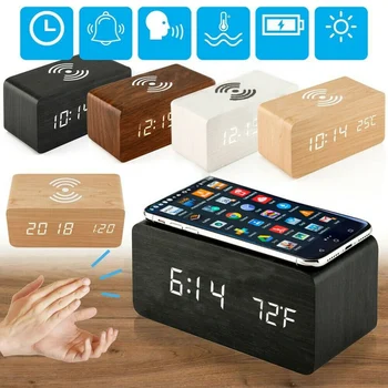 2020 Alarm Clock Wireless Charger QI Enabled Charging Pad Digital LED Desk ClockHW
2020 Alarm Clock Wireless Charger QI Enabled Charging Pad Digital LED Desk ClockHW