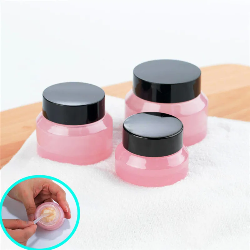1 Pcs 15/30/50g Pink Glass Empty Cosmetic Containers Portable Powder Lotion Cream Refillable Bottles For Female Makeup Jar
1 Pcs 15/30/50g Pink Glass Empty Cosmetic Containers Portable Powder Lotion Cream Refillable Bottles For Female Makeup Jar