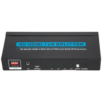 HDMI splitter 4K 1x4 1 in 4 output signal amplifier power 1080P 3D 1x4 HDMI Audio splitter converter
HDMI splitter 4K 1x4 1 in 4 output signal amplifier power 1080P 3D 1x4 HDMI Audio splitter converter