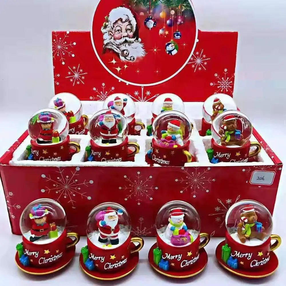 christmas snow globe with santa claus elk crystal ball snow new
