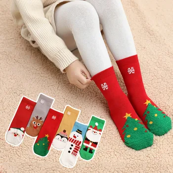 6Pair Warm Chilldren Socks Autumn Winter Different Color Christmas Winter Socks For Kids Female Happy Sock Calcetines #917 
6Pair Warm Chilldren Socks Autumn Winter Different Color Christmas Winter Socks For Kids Female Happy Sock Calcetines #917