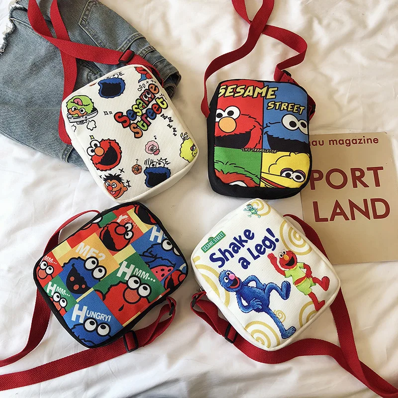 Korean-style Graffiti Messenger Bag Women's 2019 Autumn And Winter New Style Ultra-Light Canvas Street Sesame Street Printed Obl
Korean-style Graffiti Messenger Bag Women's 2019 Autumn And Winter New Style Ultra-Light Canvas Street Sesame Street Printed Obl
