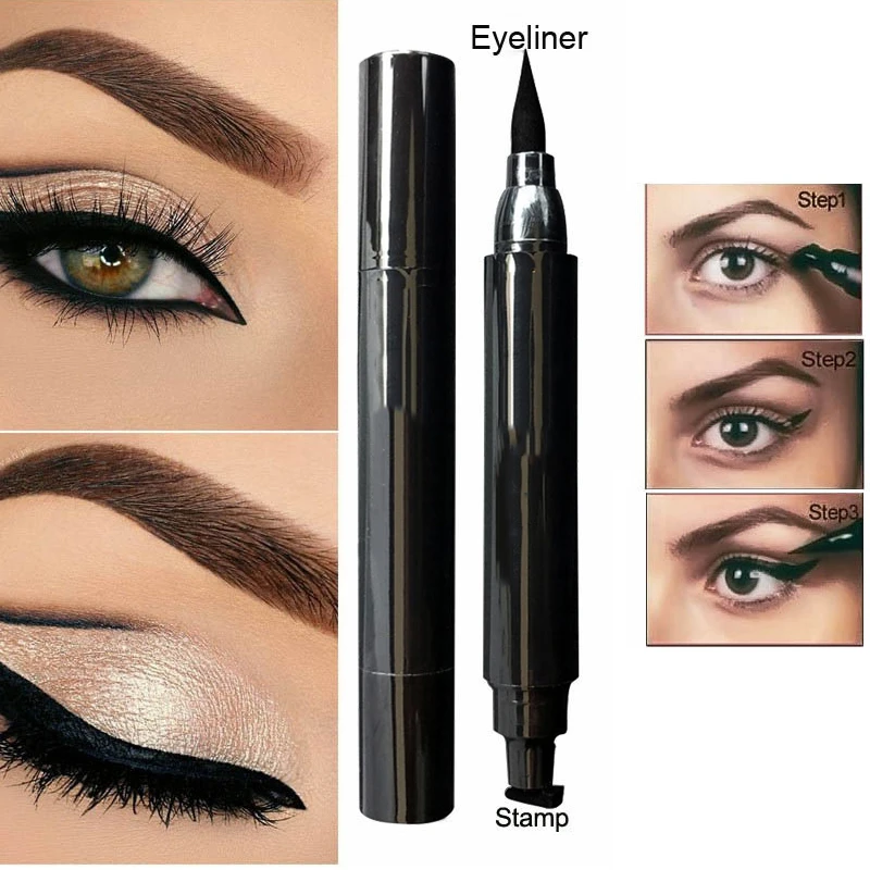 Thin/Thick Eyeliner Stamp Cosmetics Liquid Waterproof Eye Liner Pen Eyeliners with Marker Arrows Stencil Liners Pencil for Eyes
Thin/Thick Eyeliner Stamp Cosmetics Liquid Waterproof Eye Liner Pen Eyeliners with Marker Arrows Stencil Liners Pencil for Eyes