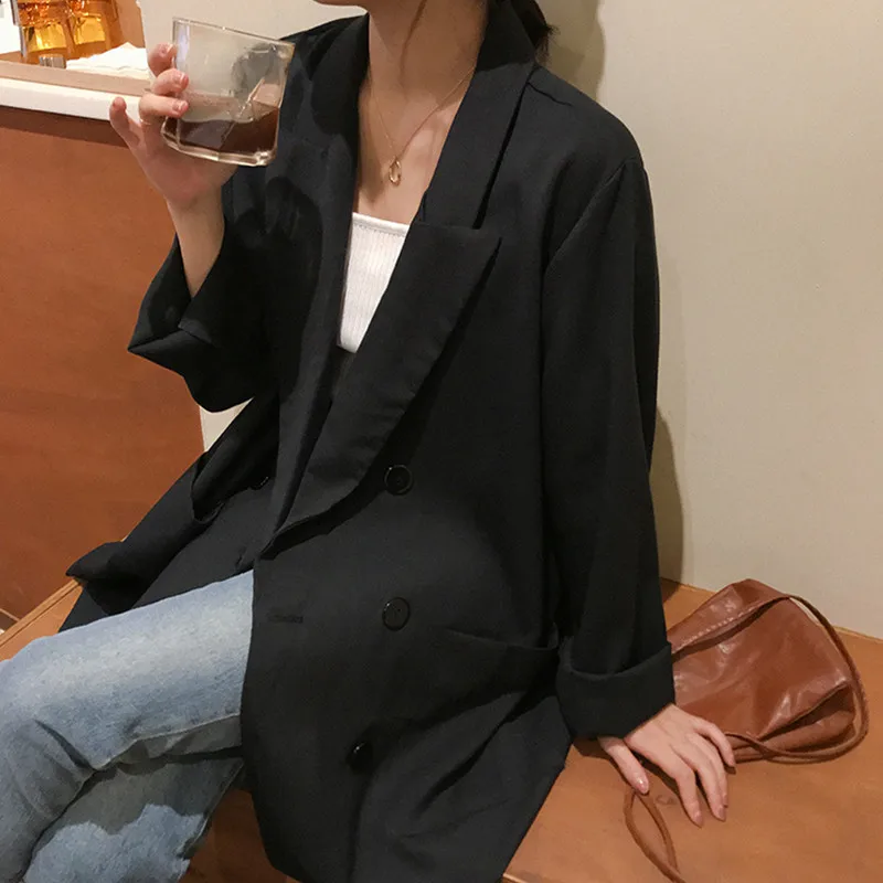 2 colors 2019 Autumn Women solid color Office Lady Blazer preppy style chiffon Jackets Elegant Work Blazers Feminino (F3761)
2 colors 2019 Autumn Women solid color Office Lady Blazer preppy style chiffon Jackets Elegant Work Blazers Feminino (F3761)
