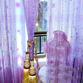 Thread Silver Silk Door Curtain Ball Tassel String Line Curtains Wedding Decorative Beaded Curtain String Window Room Divider
Thread Silver Silk Door Curtain Ball Tassel String Line Curtains Wedding Decorative Beaded Curtain String Window Room Divider